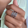 Three in One Name Ring